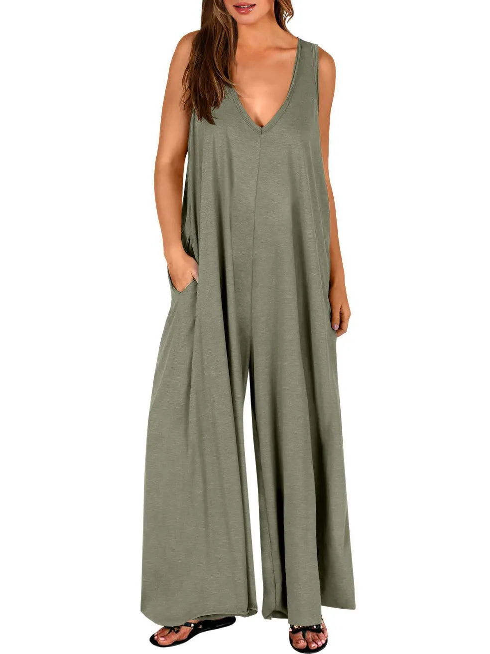 Nella | Comfy V-Neck Jumpsuit