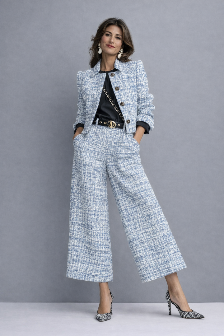 Lillah Elegant Set | Chic Knit Maxi Dress
