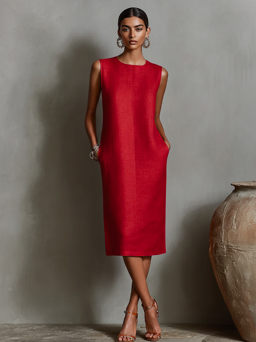 Maureen | Pockets, Casual, Comfortable Midi Dress