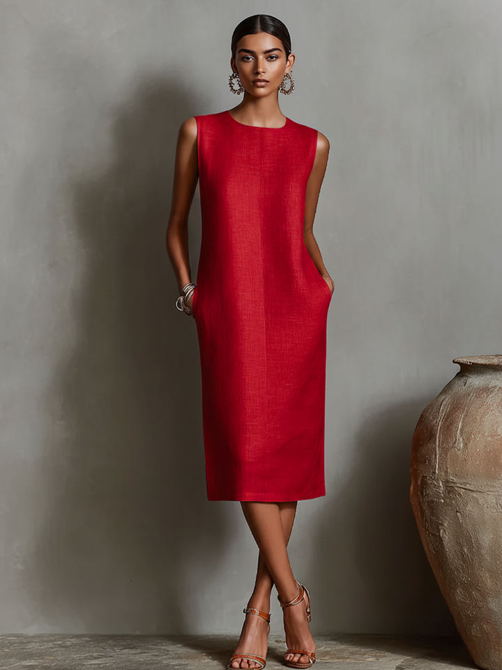 Maureen | Pockets, Casual, Comfortable Midi Dress
