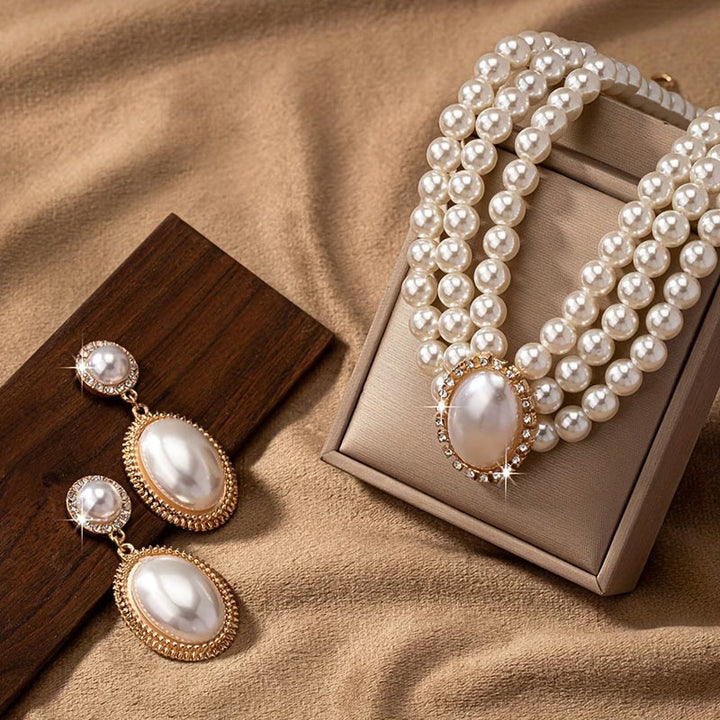 Vintage Pearl Strand | Elegant Jewelry Set