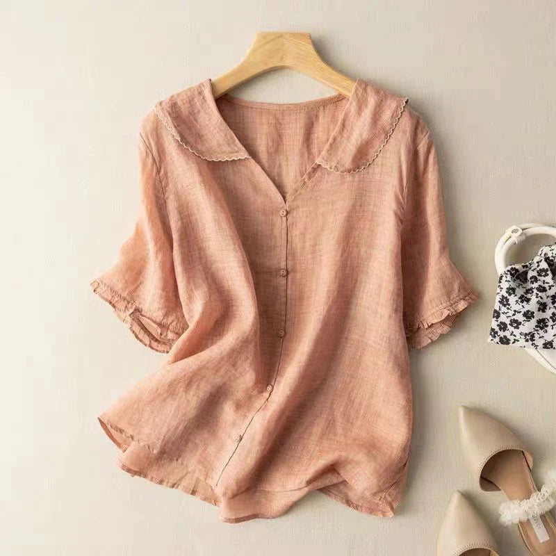 Selena | Casual Short Sleeve Blouse