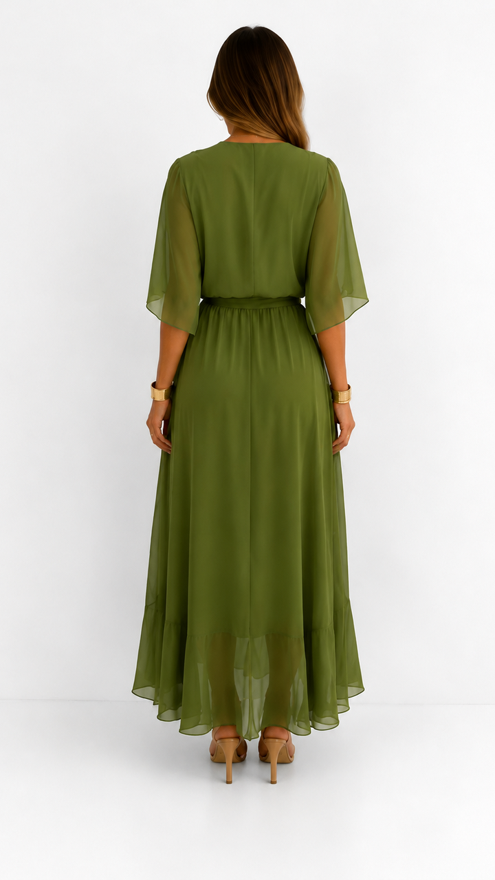 Camie | Elegant Floral Print Maxi Dress