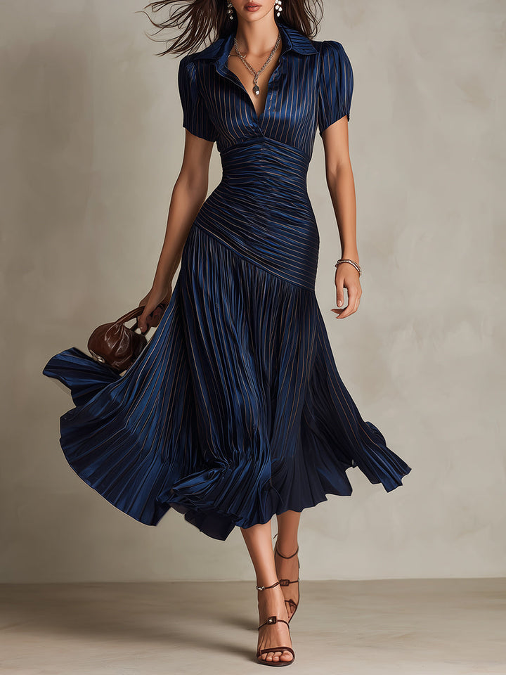Heidi | Floral Print Three Quarter Sleeve Midi Dress