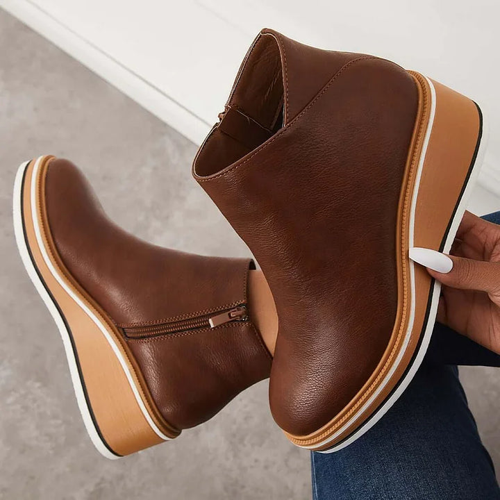 Mignon Modern Luxe | Chic Leather Ankle Boots