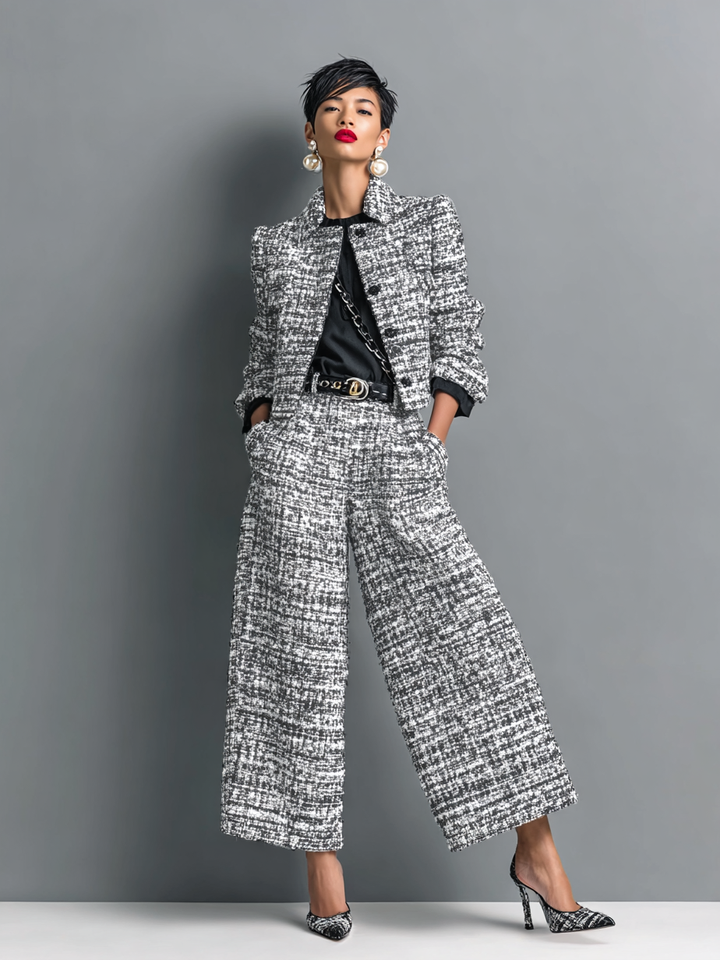 Akira - Stylish Two-Piece Set | Chic Knit Ensemble