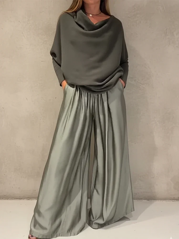 Georgina | Elegant Off-Shoulder Three Quarter Sleeve Maxi Dress