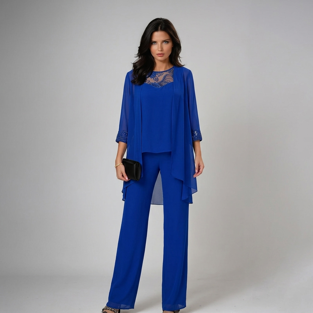 Iva - Elegant Three-Piece Set | Chic Layered Knit Ensemble