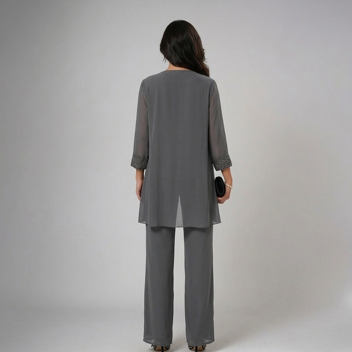 Iva - Elegant Three-Piece Set | Chic Layered Knit Ensemble