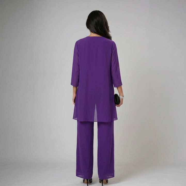 Iva - Elegant Three-Piece Set | Chic Layered Knit Ensemble