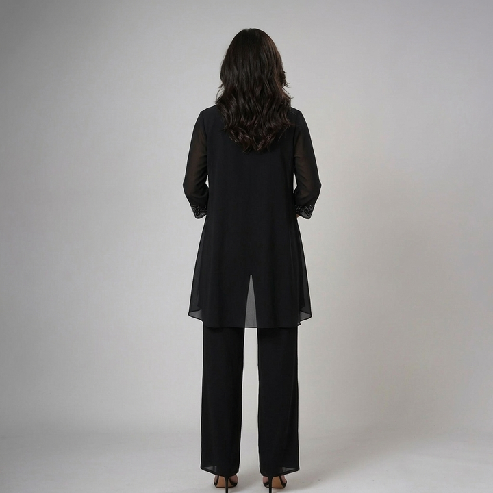 Iva - Elegant Three-Piece Set | Chic Layered Knit Ensemble
