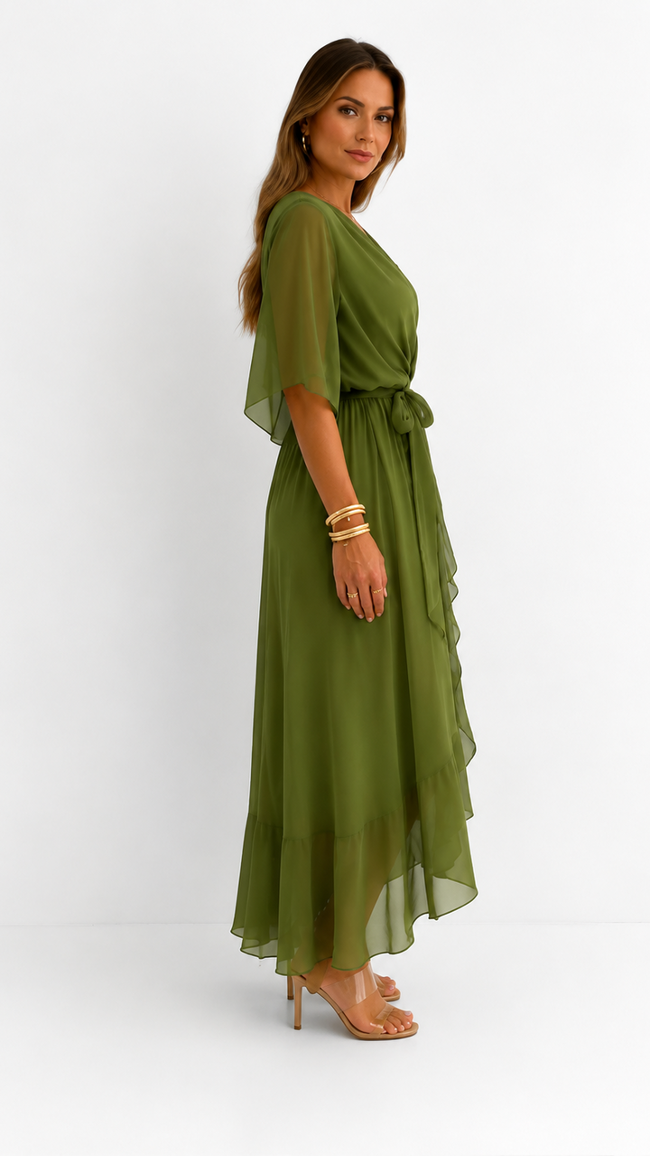 Camie | Elegant Floral Print Maxi Dress