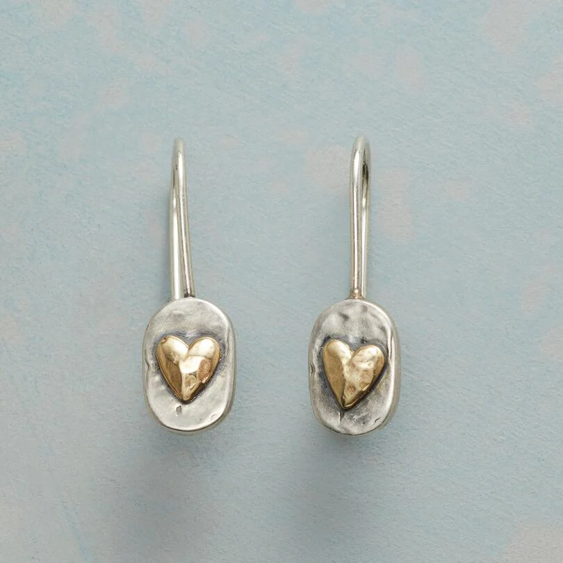 Heritage Silver Heart Earrings | Elegant, Dainty, Classic Jewelry
