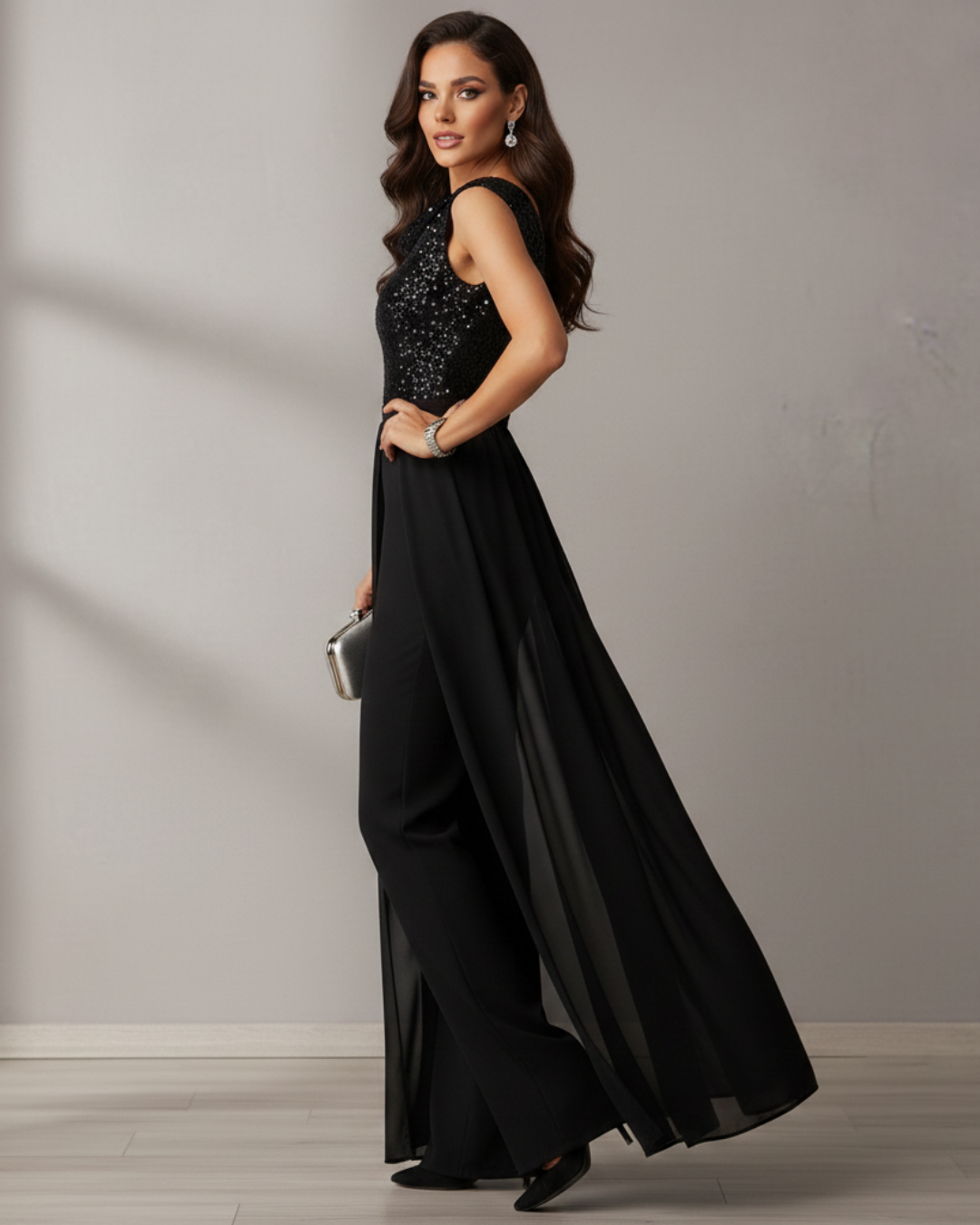 Luna | Elegant Jumpsuit with Tailored Fit and Wide Legs
