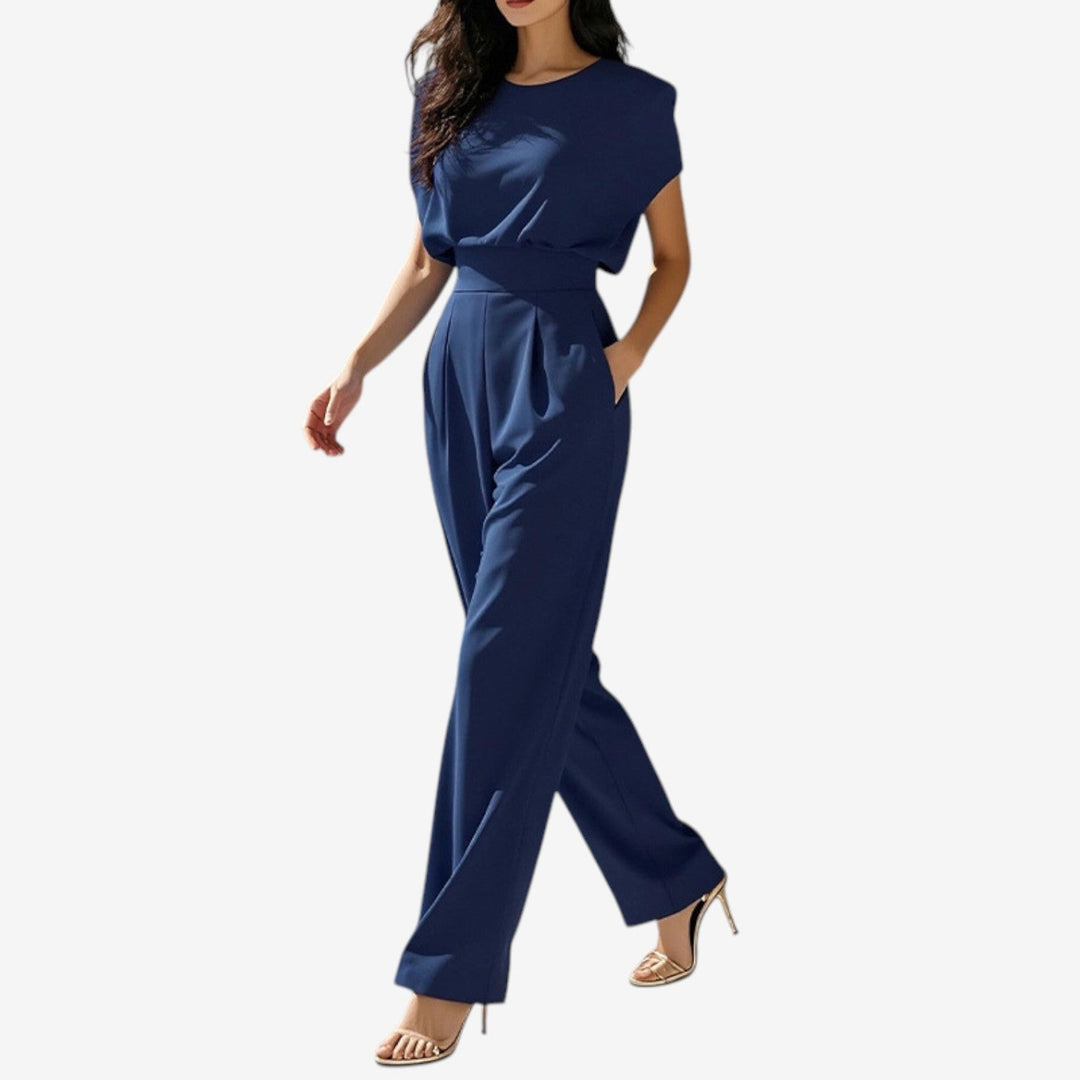 Amirah | Elegant Jumpsuit with Tailored Fit and Three Quarter Sleeves