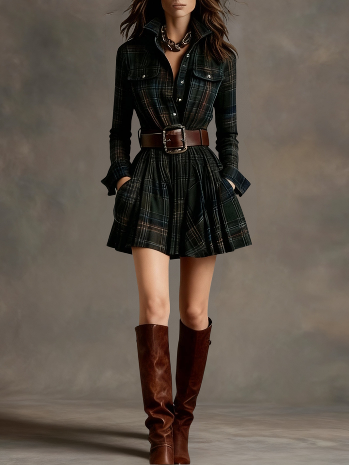Evonne | Vintage Print Mini Dress