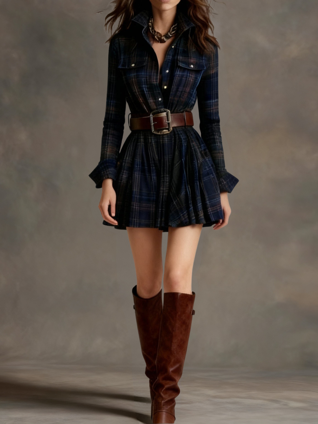 Evonne | Vintage Print Mini Dress