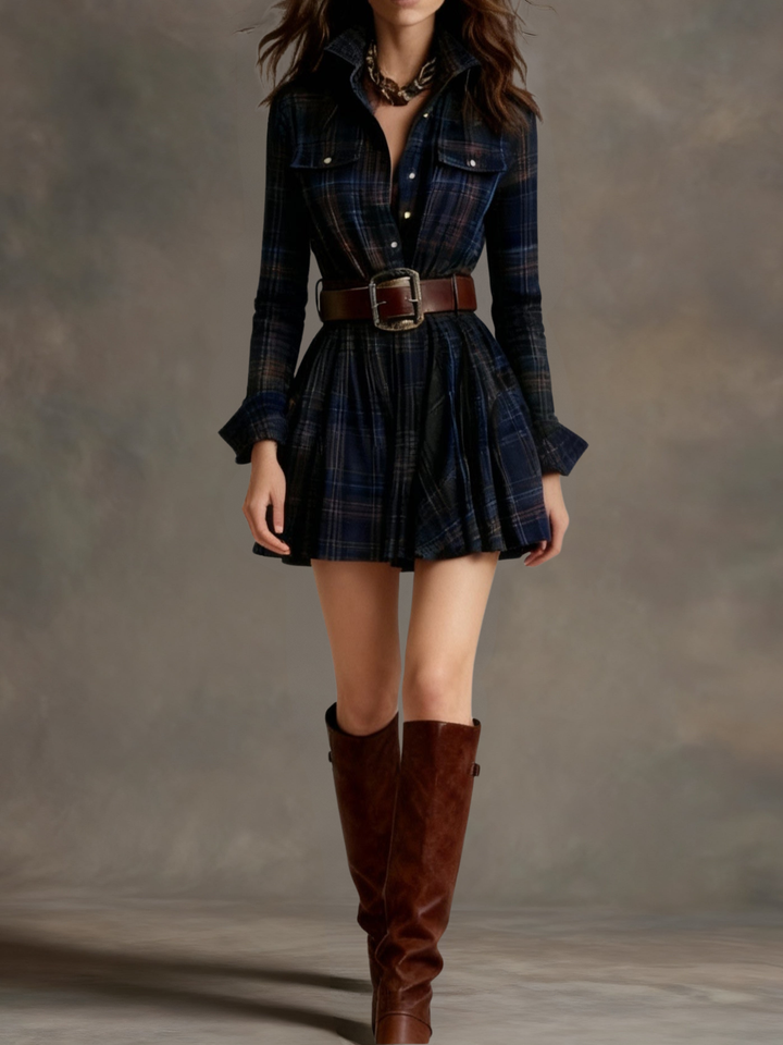 Evonne | Vintage Print Mini Dress
