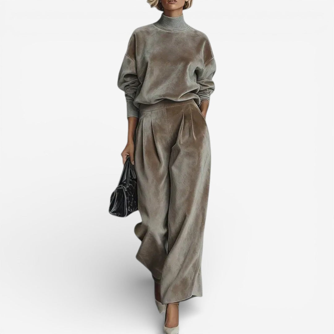 Evangeline | Elegant Knit Midi Dress