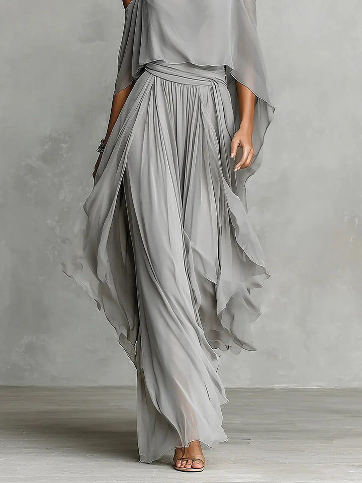 Ivah | Off-Shoulder Flowy Maxi Set