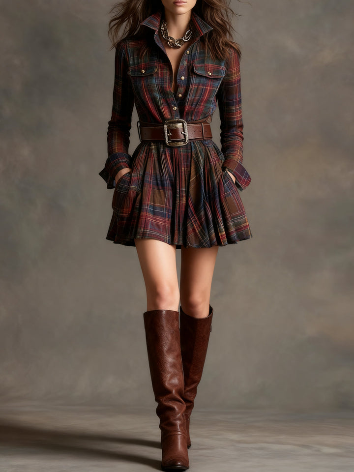 Evonne | Vintage Print Mini Dress