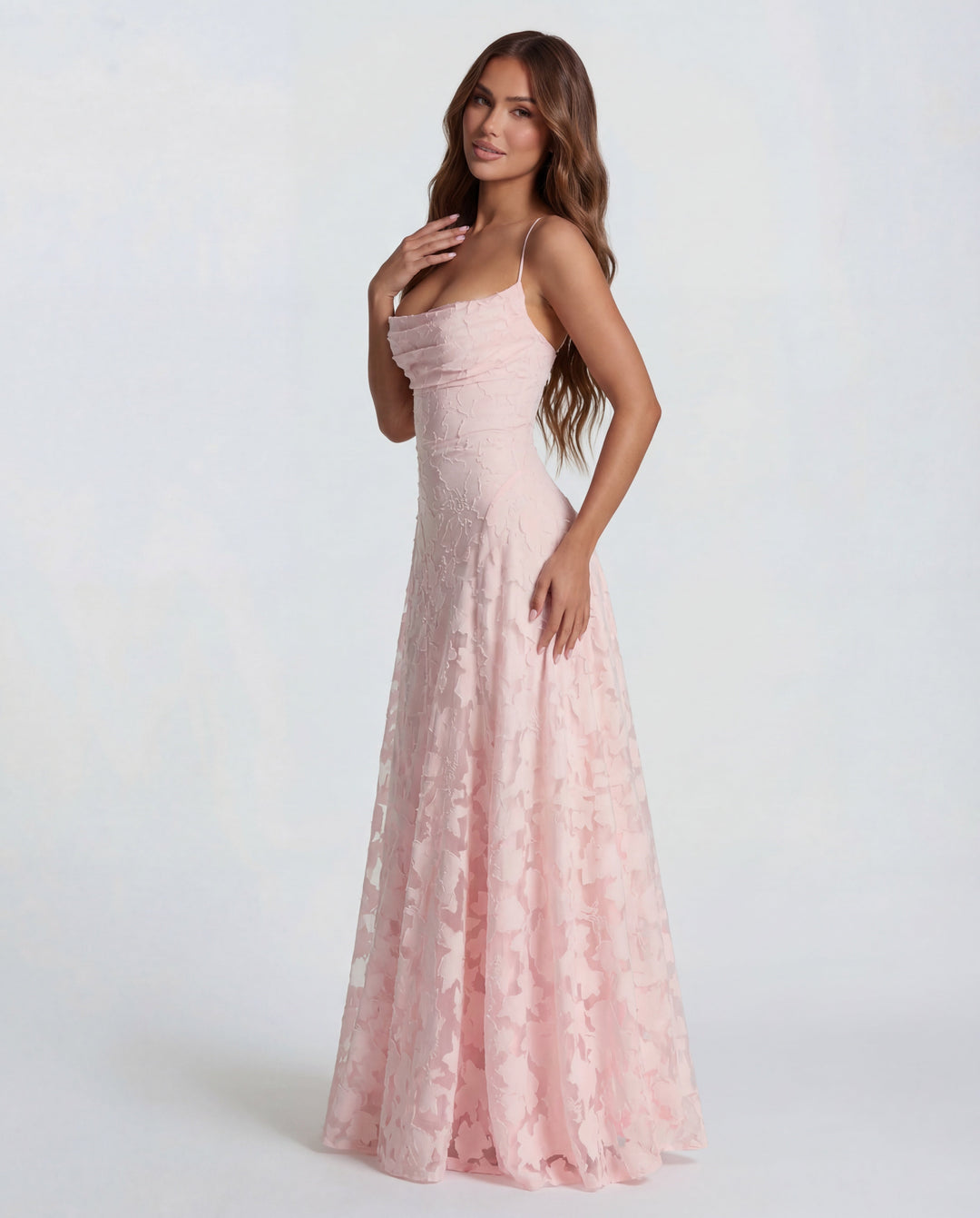 Trixie | Floral Print Three Quarter Sleeve Maxi Dress
