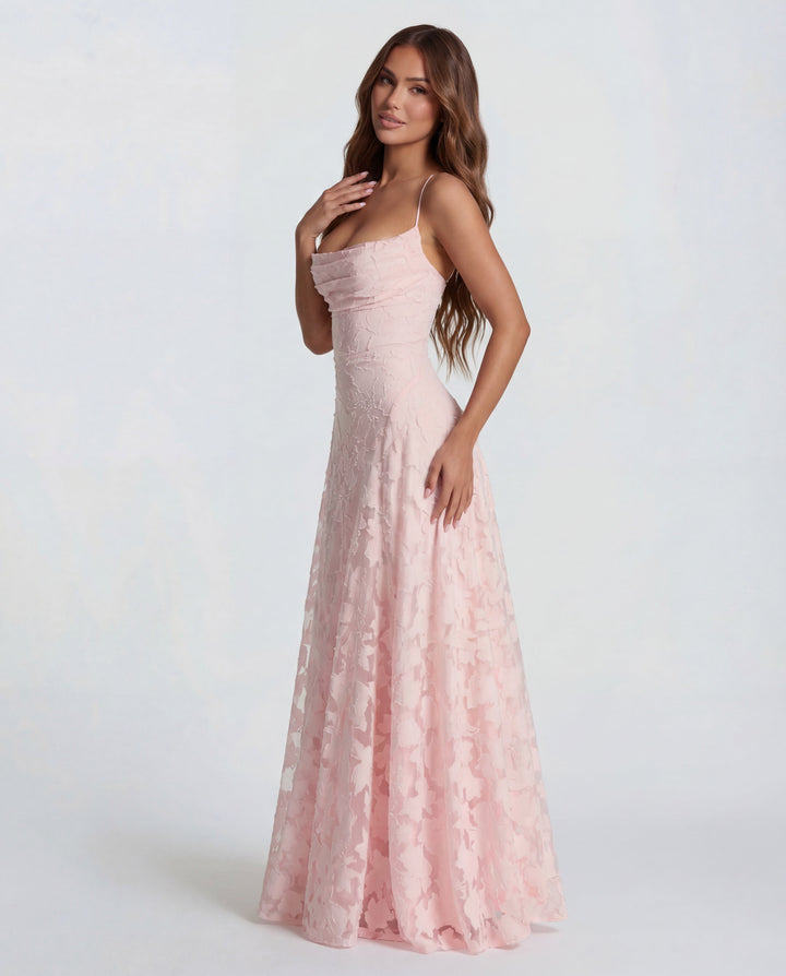 Trixie | Floral Print Three Quarter Sleeve Maxi Dress