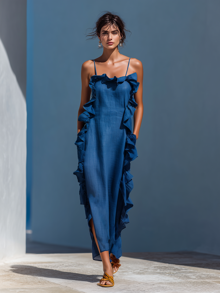 Diandra | Floral Print Chiffon Maxi Dress
