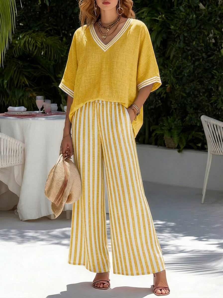 Renie | Elegant Casual Set Knit Top