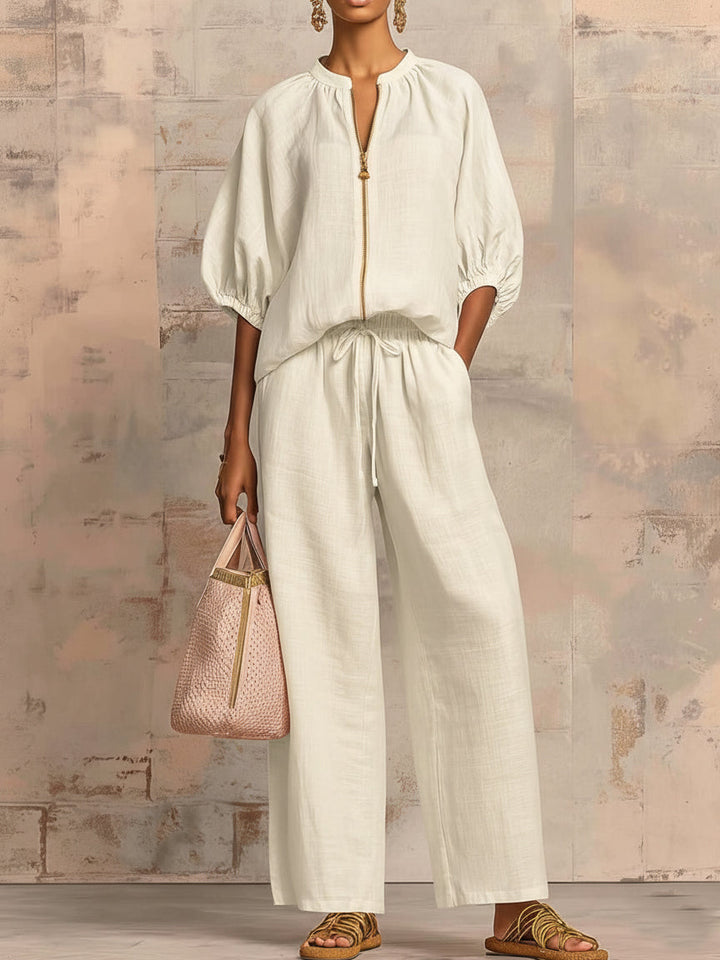 Agatha Elegant Set | Chic Knit Midi Dress