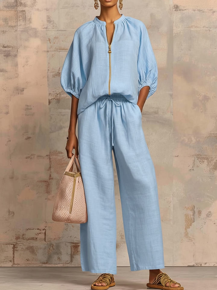 Agatha Elegant Set | Chic Knit Midi Dress