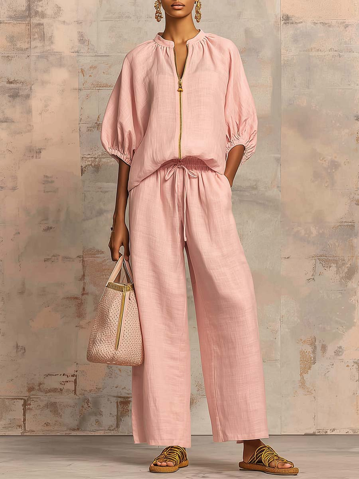Agatha Elegant Set | Chic Knit Midi Dress