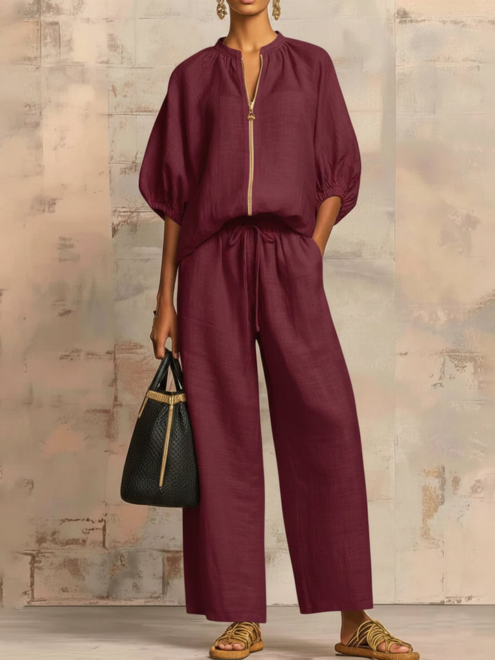 Agatha Elegant Set | Chic Knit Midi Dress