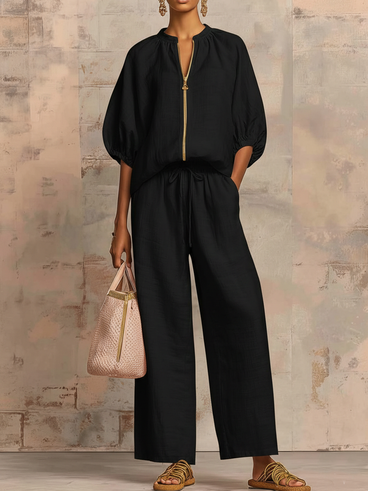 Agatha Elegant Set | Chic Knit Midi Dress