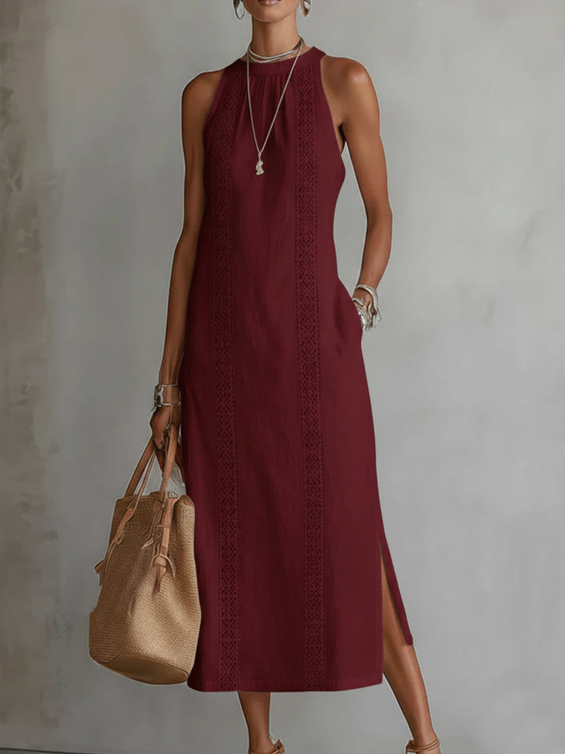 Diana | Cozy Three Quarter Sleeve Midi Dress