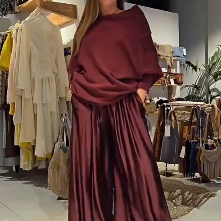 Georgina | Elegant Off-Shoulder Three Quarter Sleeve Maxi Dress