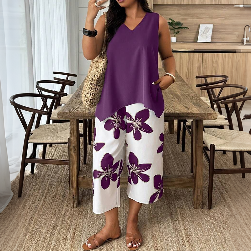 Amia Elegant Set | Chic, Versatile, Layered Knit Outfit