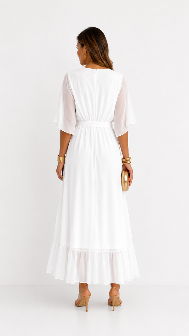 Camie | Elegant Floral Print Maxi Dress