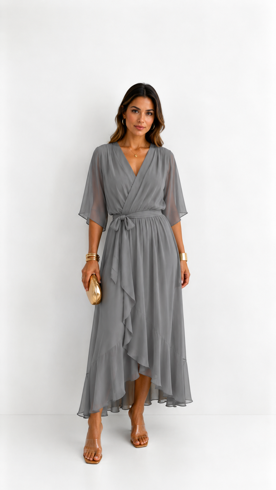 Camie | Elegant Floral Print Maxi Dress