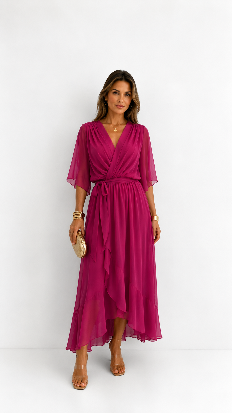 Camie | Elegant Floral Print Maxi Dress