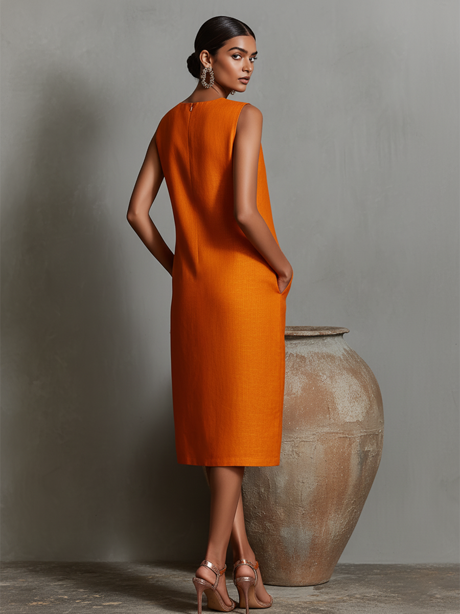 Maureen | Pockets, Casual, Comfortable Midi Dress